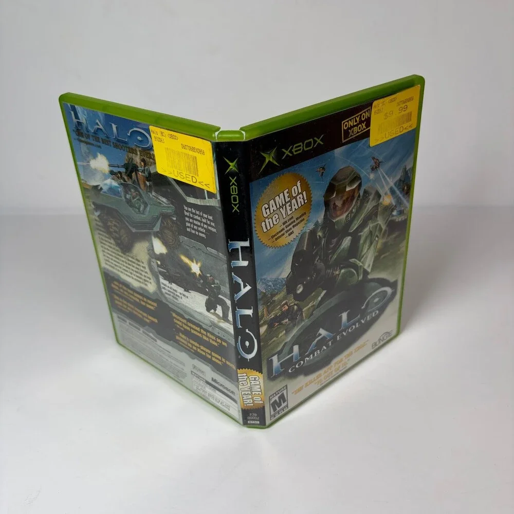 Halo Combat Evolved Xbox Original Video Game FPS Sci-Fi Multiplayer Complete CIB